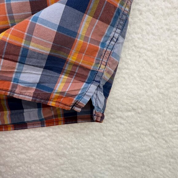 Duluth Trading Co BBQ Shirt Untucked Plaid Relaxed Fit S/S Cotton Preppy Mens M - Picture 3 of 12